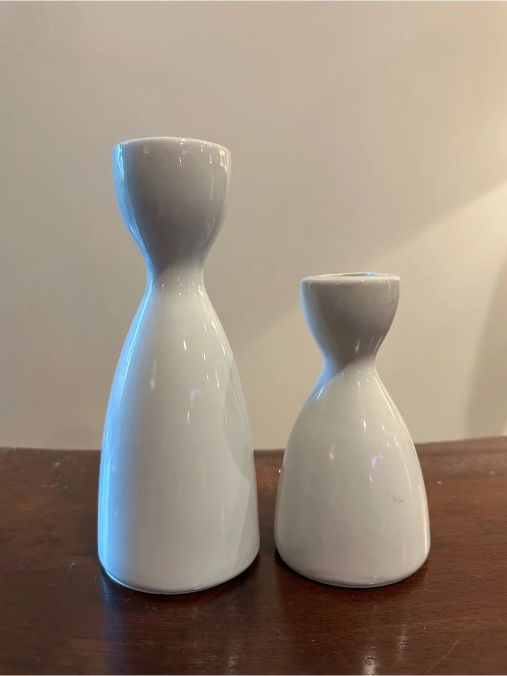 Set of 2 ceramic candle holders • objects